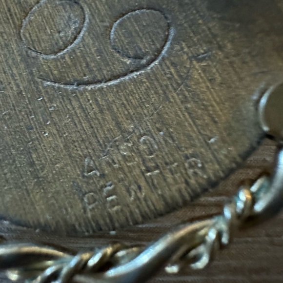 Anson Pewter Vintage “Cancer” Necklace - Picture 3 of 5